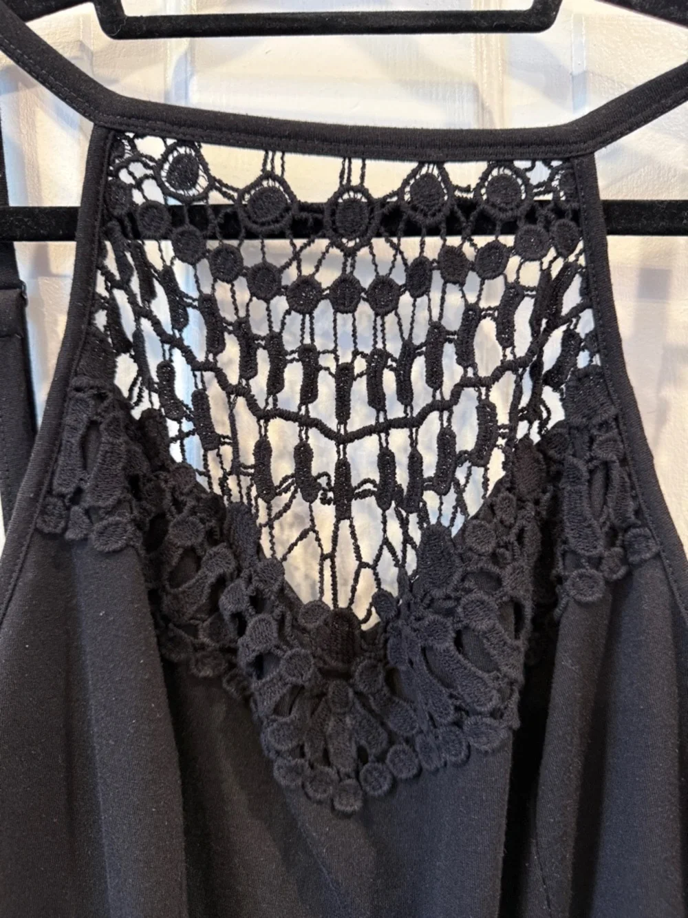 torrid Black Crochet-Back Tank Bodysuit - Picture 2 of 4